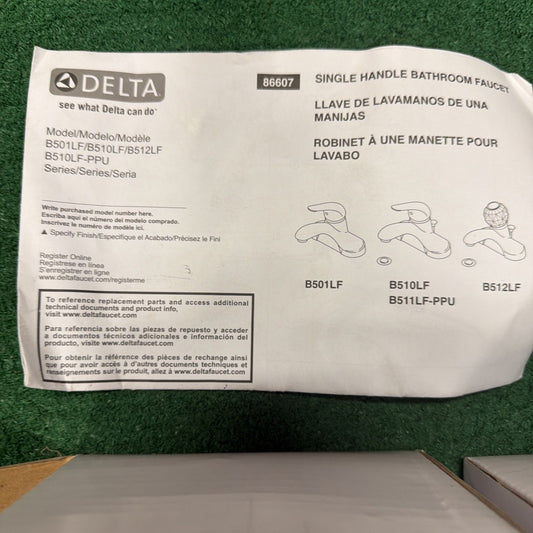 Delta Foundations 2-Pack Chrome 1-handle 4-in centerset Bathroom Faucet w/Drain