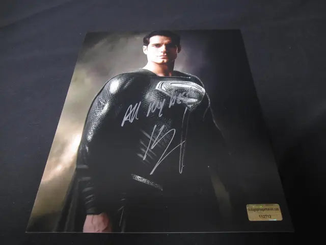 Superman Henry Cavill Signed 8x10 Photo EUA COA