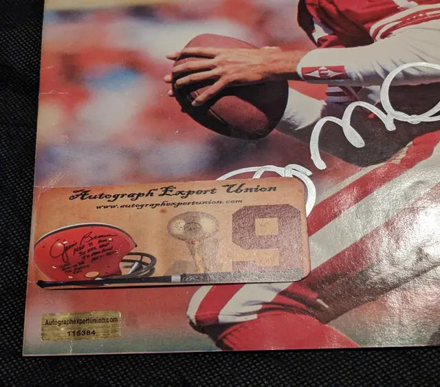 Joe Montana Auto Signed Beckett Magazine with coa