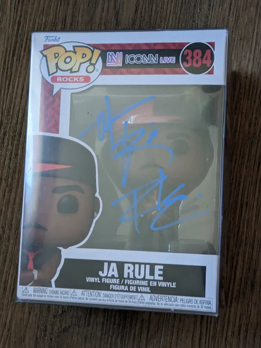 JA Rule autographed Funko pop #384 figure with COA