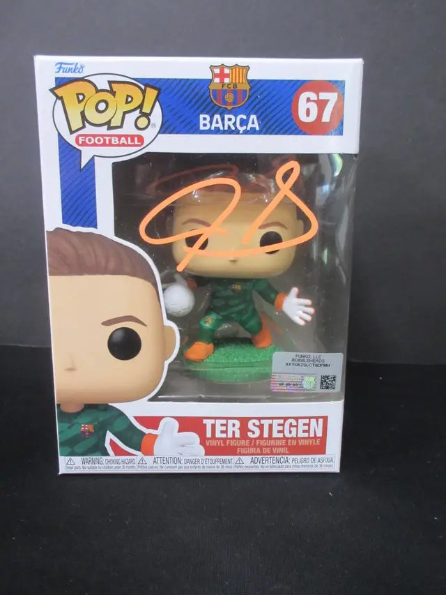 Ter Stegen FCB Barca Signed Funko 67 Pop RCA COA