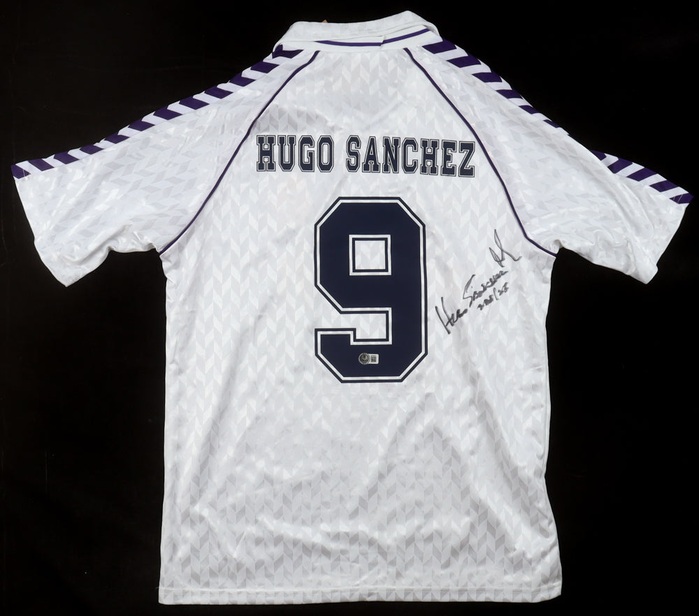 Real Madrid Hugo Sanchez Hummel Signed Jersey Beckett Authentication Sep 2025 XL