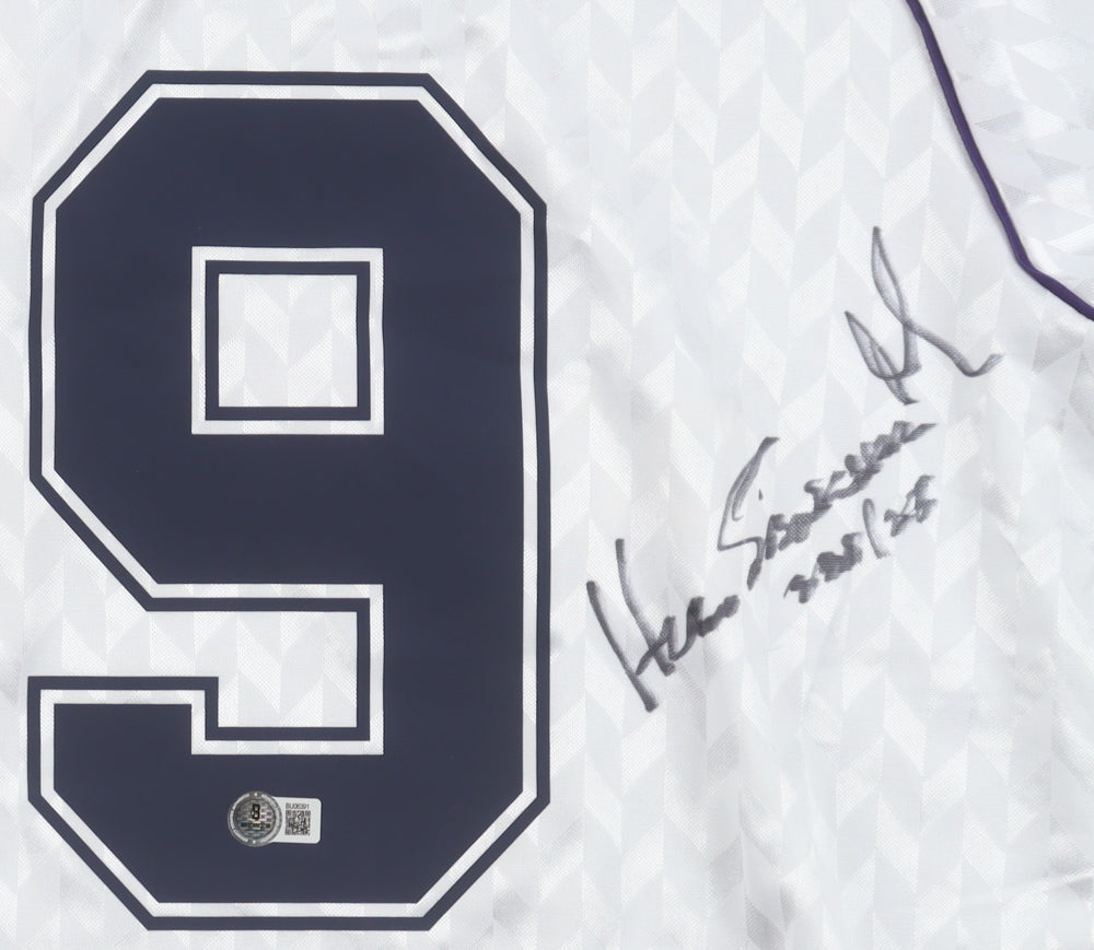 Real Madrid Hugo Sanchez Hummel Signed Jersey Beckett Authentication Sep 2025 XL