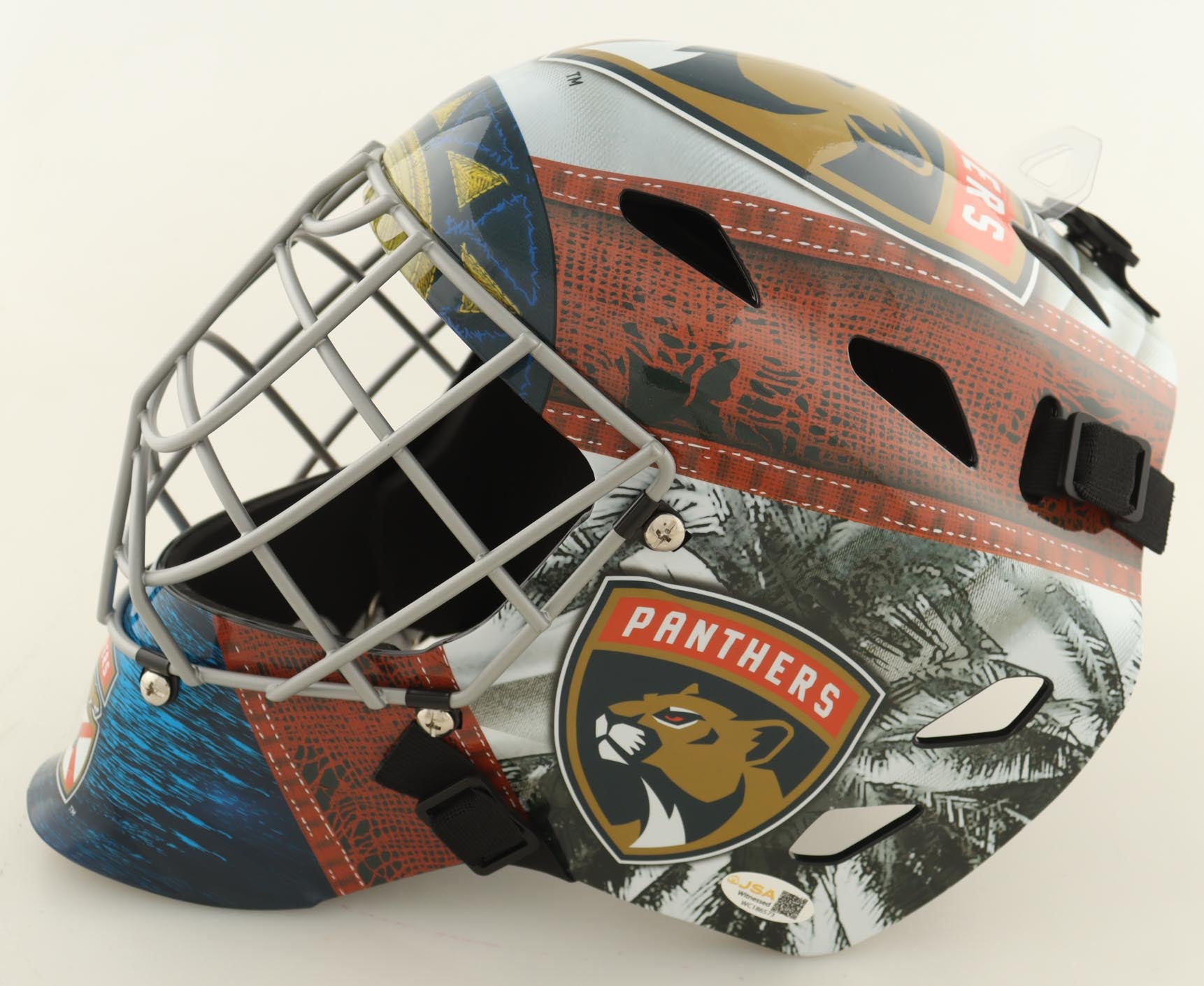 Sergei Bobrovsky Signed Panthers Full-Size Hockey Helmet (JSA) JSA Witnessed