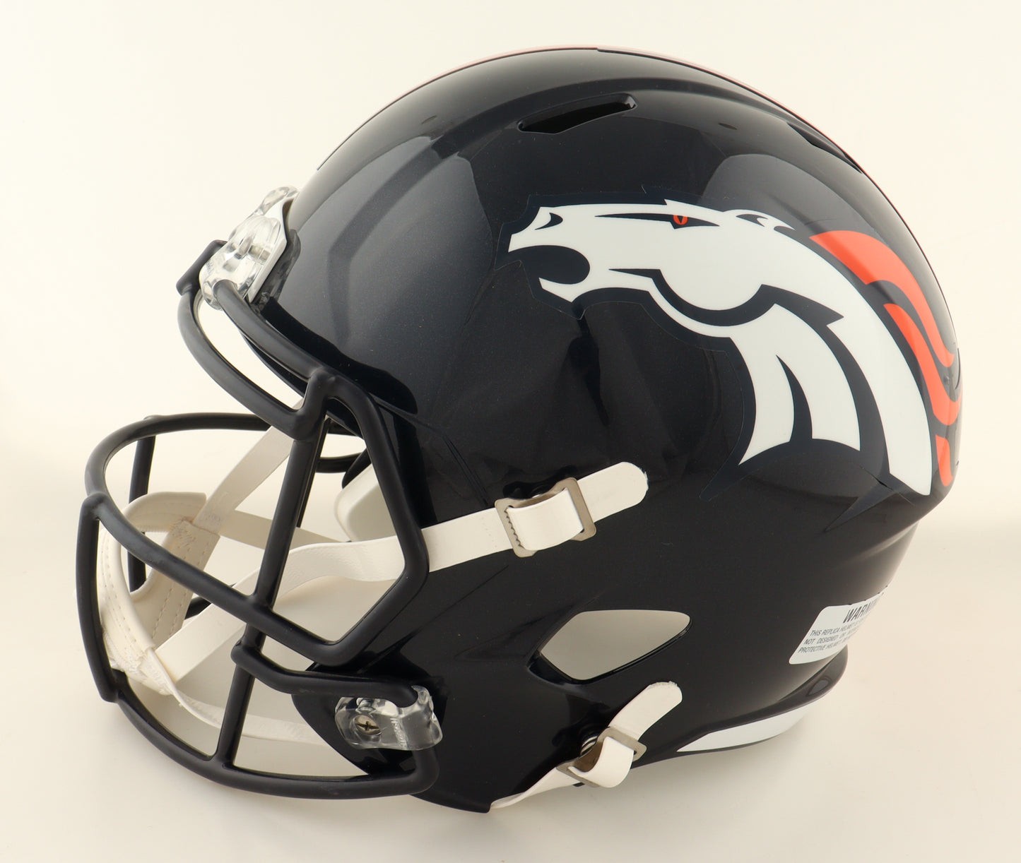 John Elway signed Denver Broncos full-size Riddell Speed helmet with Beckett Witnessed authentication hologram