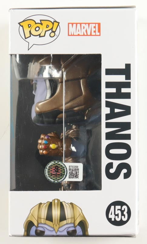 Josh Brolin autographed Avengers #453 Thanos Funko Pop vinyl figure with Beckett authentication sticker in box