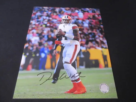 DESHAUN WATSON Cleveland Browns Football Signed Autographed 8x10 WITH COA