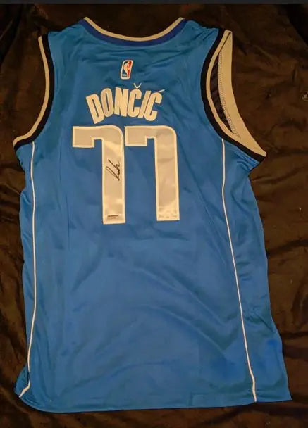 Luka Doncic autographed jersey with coa