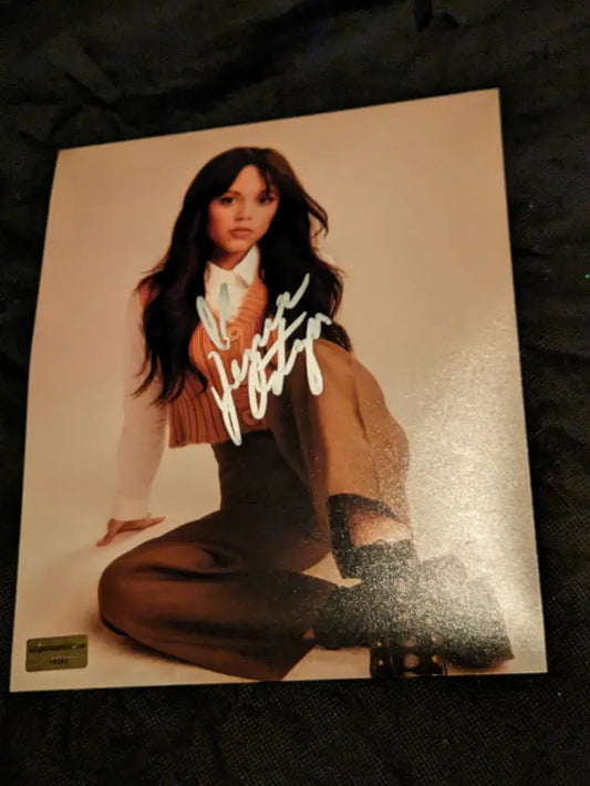 Jenna Ortega Signed 8x10 Photo EUA COA 115352