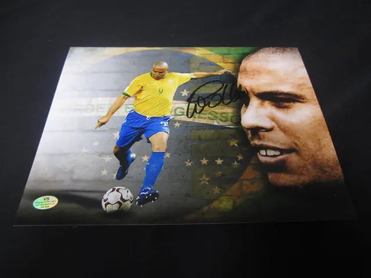 Ronaldo Nazario Brazil Soccer Signed 8x10 Photo VSA COA