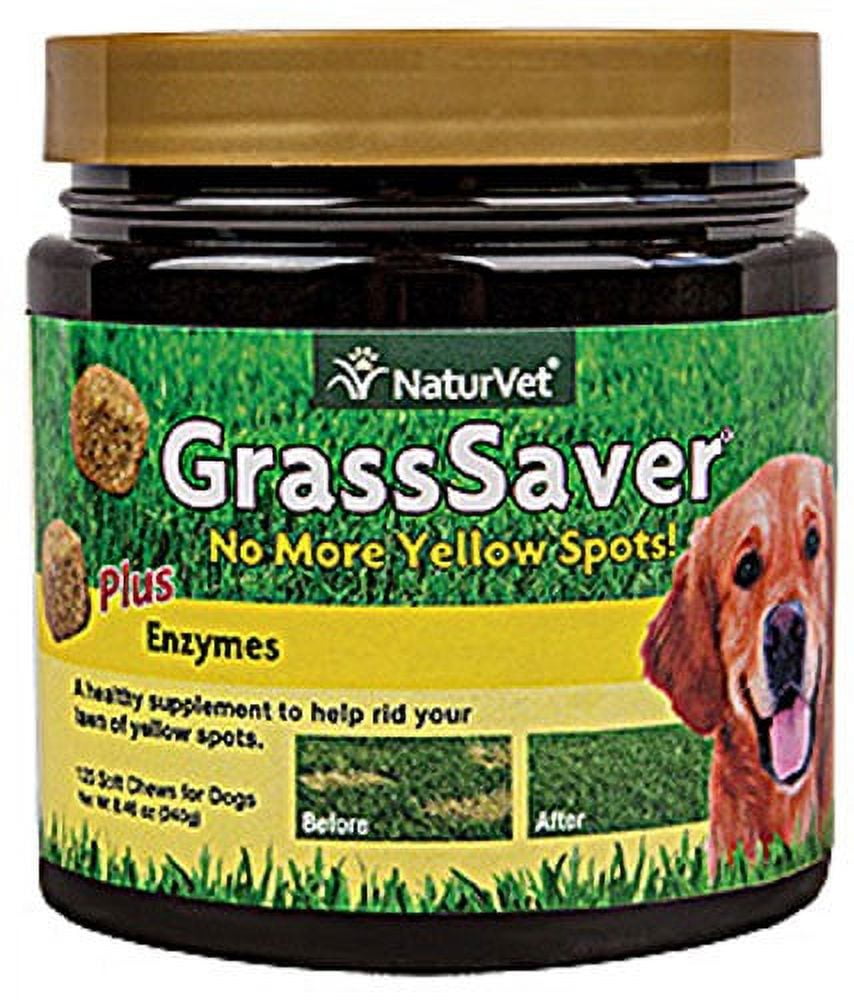 NaturVet GrassSaver Soft Chews 120 ct jar