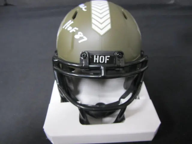 Joe Green Signed HOF Mini Helmet Direct COA