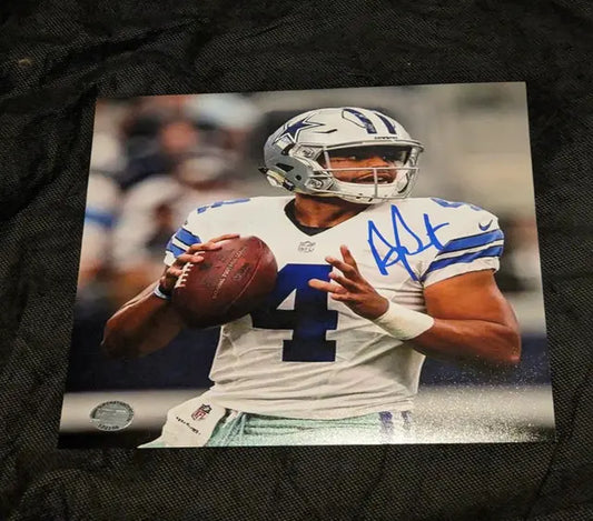 Dak Prescott Signed 8x10 Photo with coa