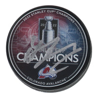 Valeri Nichushkin Signed 2022 Stanley Cup Champions Logo Hockey Puck (JSA) - Price Is Right Miami