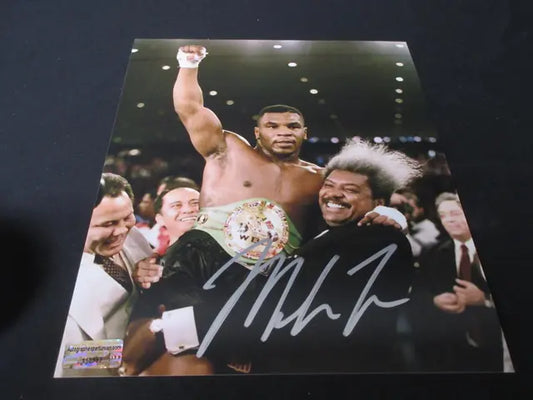 MIKE TYSON Signed WORLD CHAMPION with Don King AUTOGRAPHED 8x10 PHOTO EUA COA