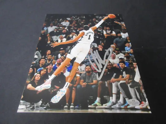 Victor Wembanyama San Antonio Spurs Signed 8x10 Photo VSA COA