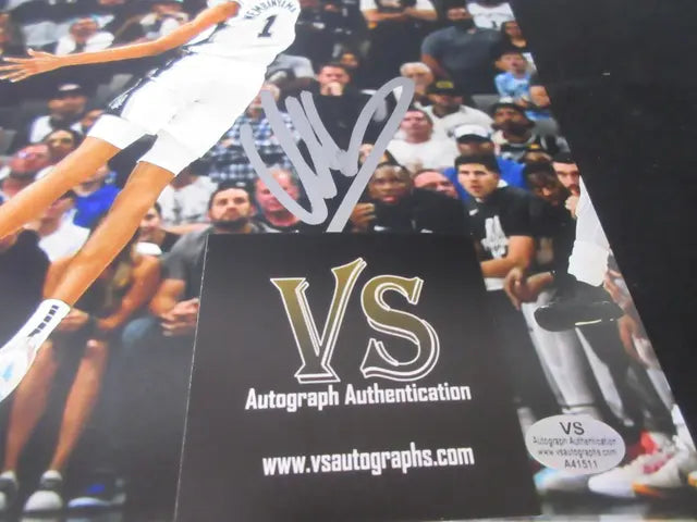 Victor Wembanyama San Antonio Spurs Signed 8x10 Photo VSA COA