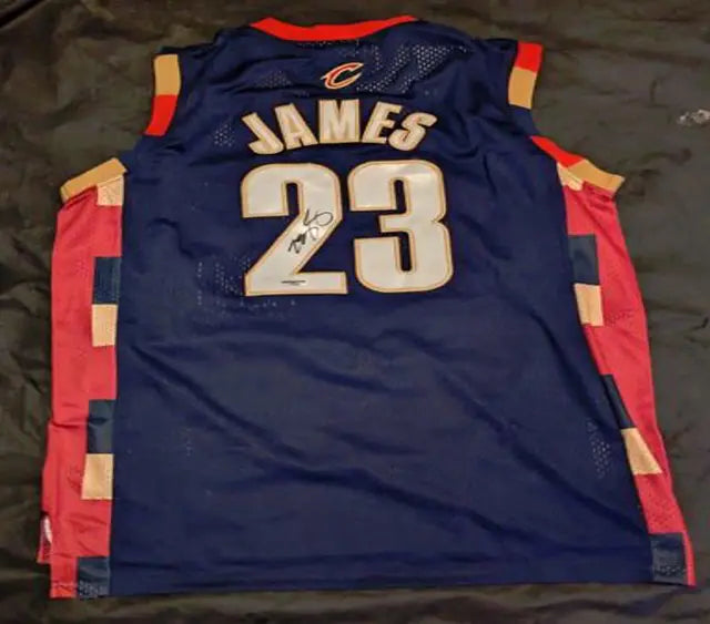 Lebron James autographed jersey with coa