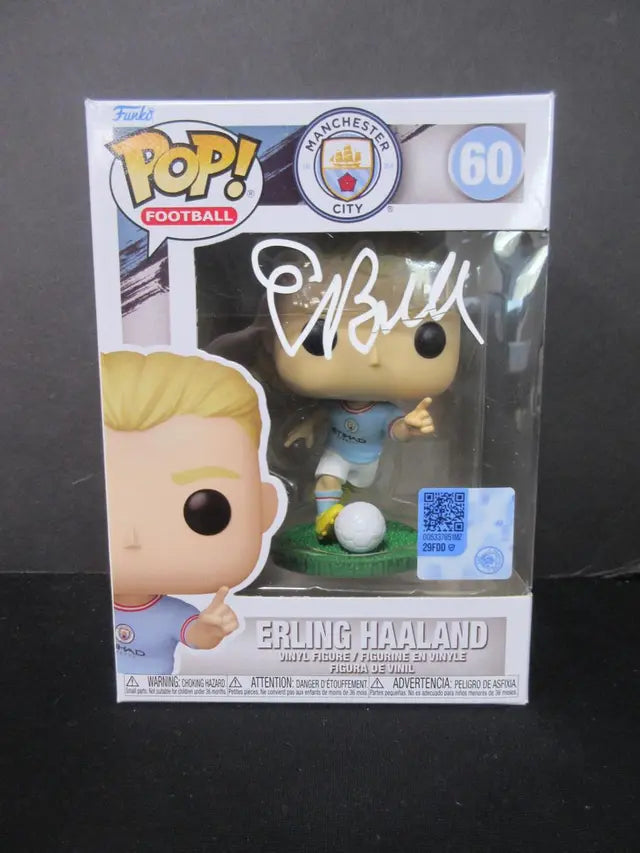 Erling Haaland Signed Funko Pop #60 Manchester City Heritage COA