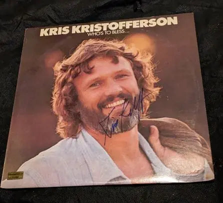 Kris Krostofferson Auto Signed Record Album with coa 115155