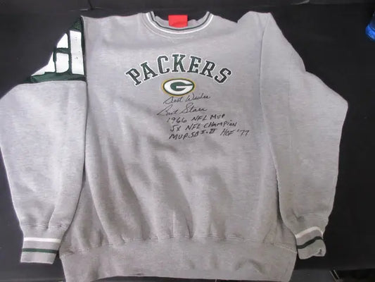 Bart Starr Packers Signed Sweatshirt Heritage COA