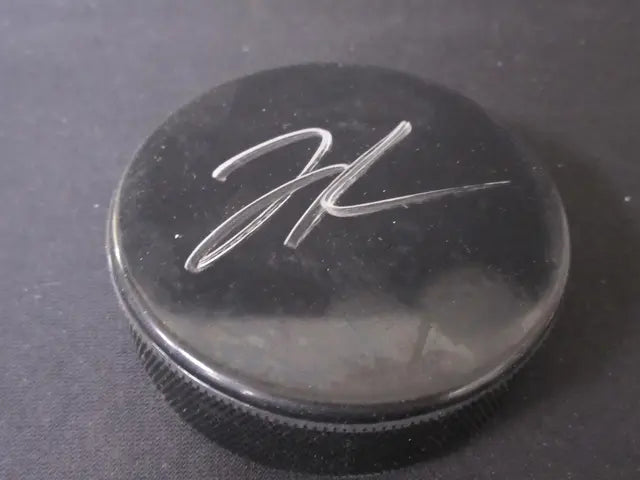 Jason Robertson Signed Hockey Puck Heritage COA