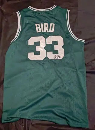 Larry Bird autographed jersey with coa