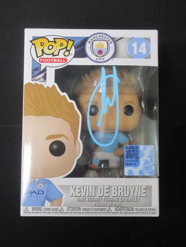 Rare Kevin De Bruyne Manchester United Signed Funko Pop #14 GAA COA