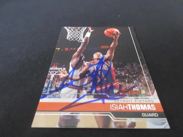 2006-07 TOPPS FC ISIAH THOMAS AUTOGRAPH CARD COA