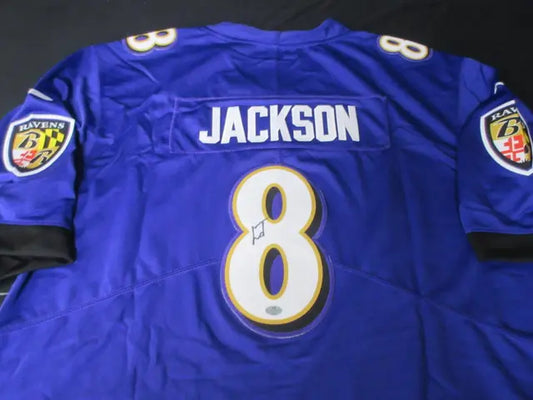 Lamar Jackson Signed Jersey VSA COA