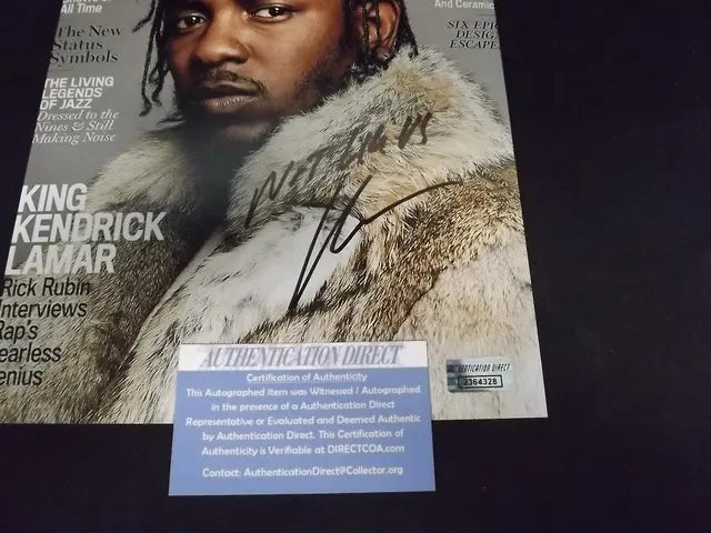 KENDRICK LAMAR SIGNED 8X10 PHOTO AUD COA