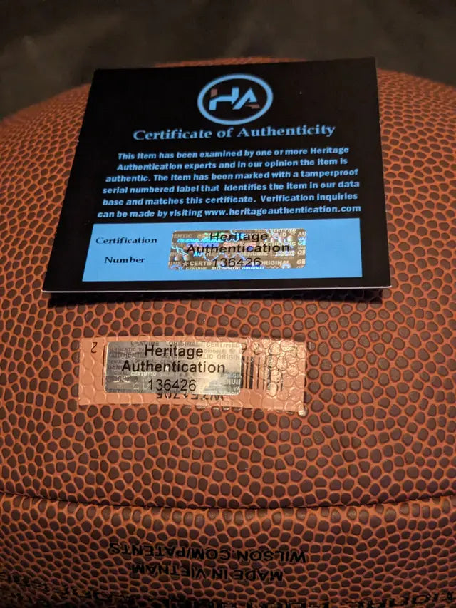 CJ Stroud Signed Football with COA