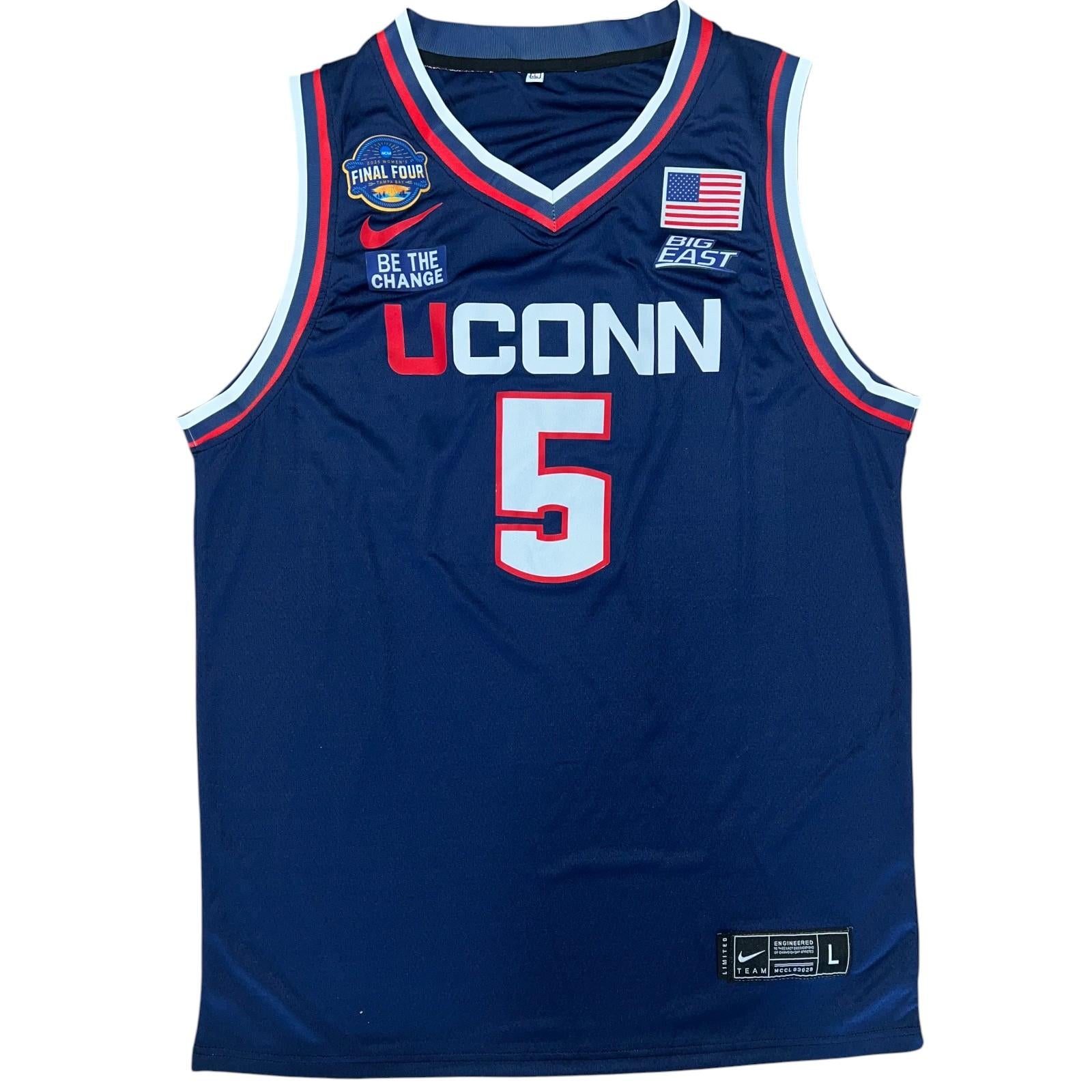 Paige Bueckers signed UConn Huskies Nike authentic basketball jersey size L with JSA hologram and patches