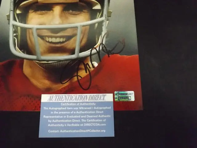 JOE MONTANA SIGNED 8X10 PHOTO 49ERS COA