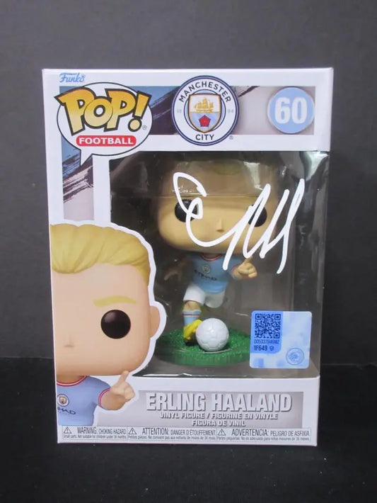 Erling Haaland Signed Funko Pop #60 Manchester City Heritage COA