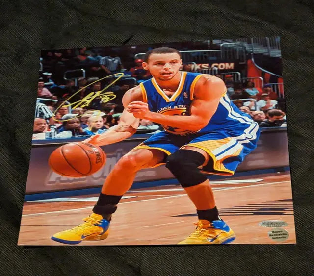 Stephen Curry autographed 8x10 photo with coa