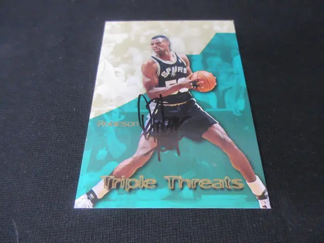 1996-97 SKYBOX DAVID ROBINSON AUTOGRAPH COA