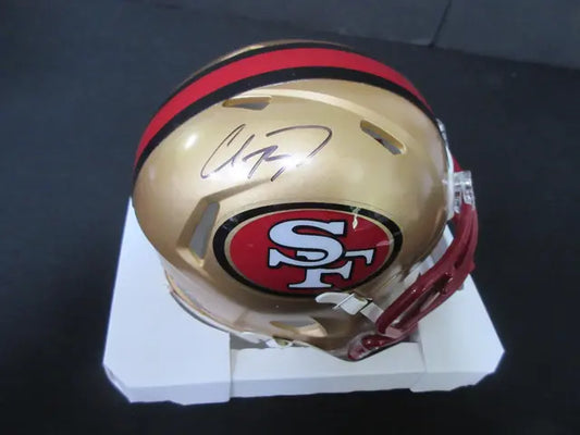 McCaffrey Signed San Francisco 49ers Mini Helmet Direct COA