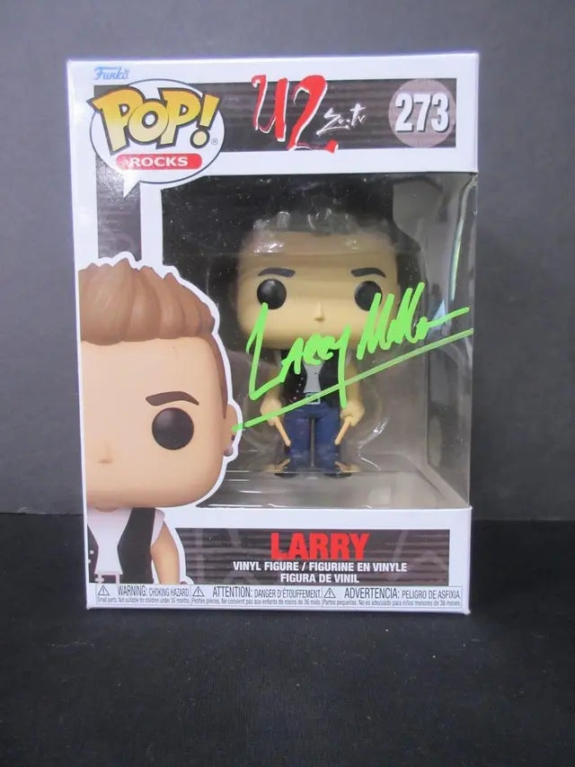 Larry Mullen Jr  U2 ZooTV Signed Funko Pop SSC COA 🔥