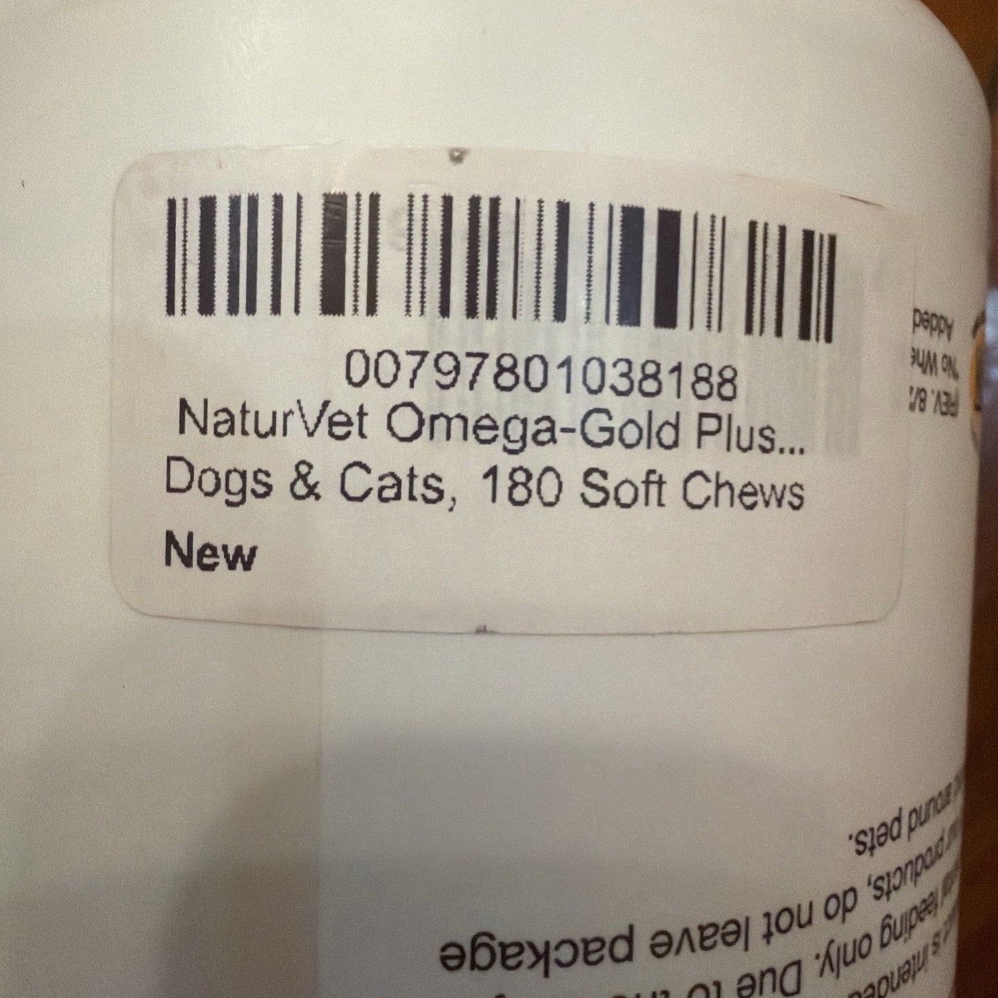 NaturVet Omega-Gold Plus Salmon Oil 180 Chews — Image 5