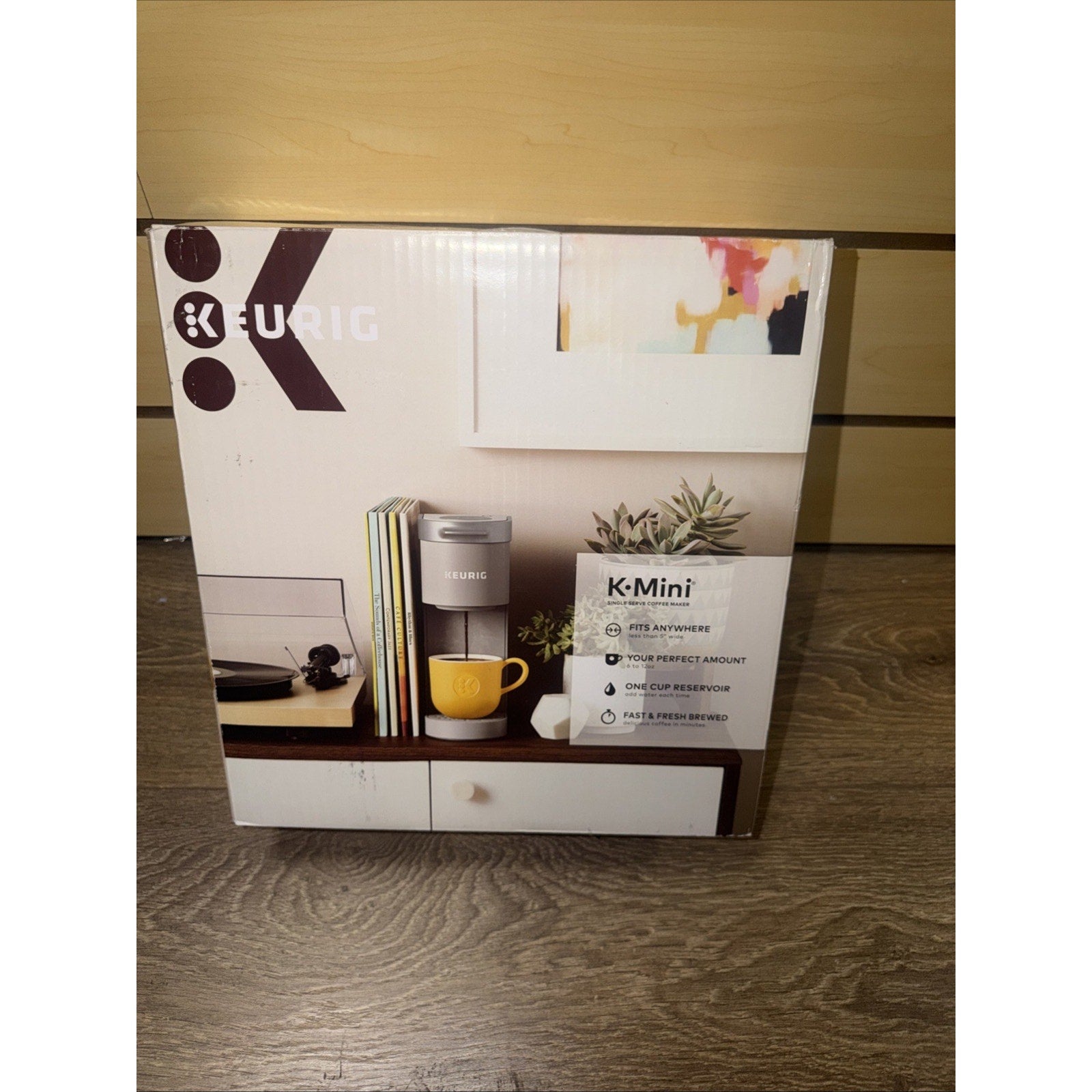 Keurig K-Mini Single Serve K-Cup Pod Coffee Maker, Studio Gray (New in Box)