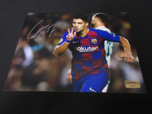 Luis Suarez Barcelona Signed 8x10 Photo EUA COA 🔥