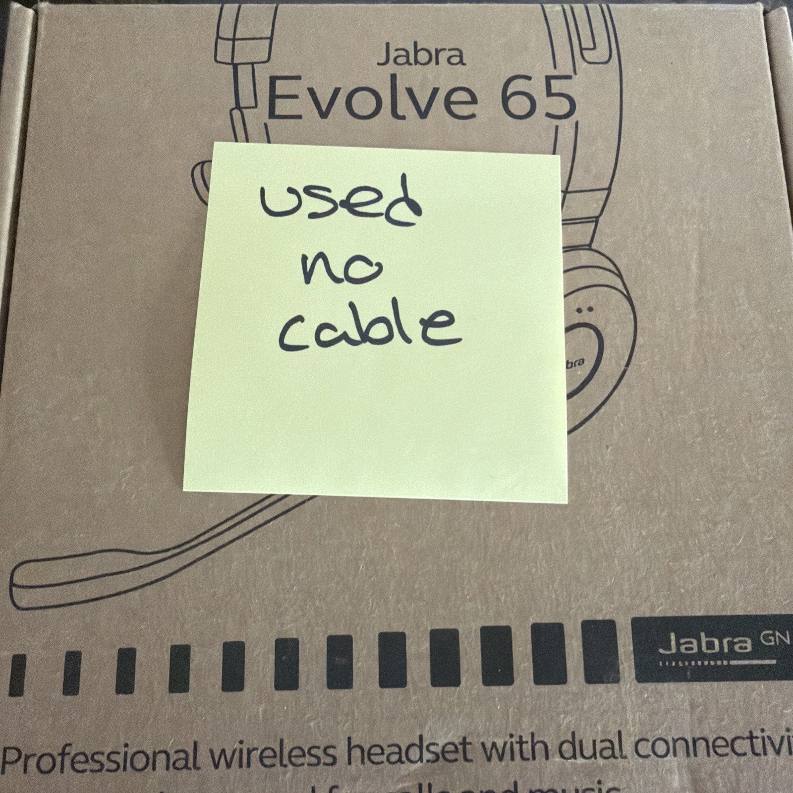 Jabra Evolve 65 SE Mono Wireless Headset with Bluetooth and Noise Cancelling Mic
