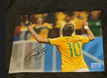 Neymar da Silva Santos Júnior Brazil Rare Signed Autographed 8x10 Photo  COA 🔥