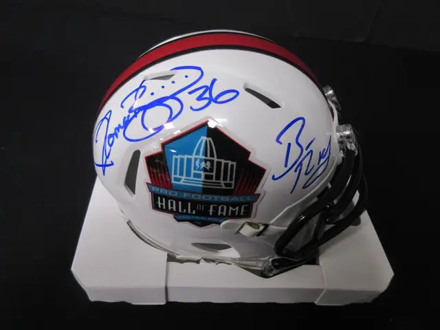 Roethlisberger & Bettis Signed Mini Helmet W/Coa