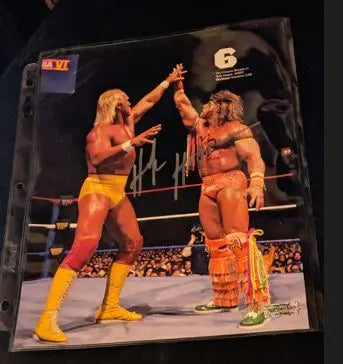 Hulk Hogan Signed Magazine Page with coa