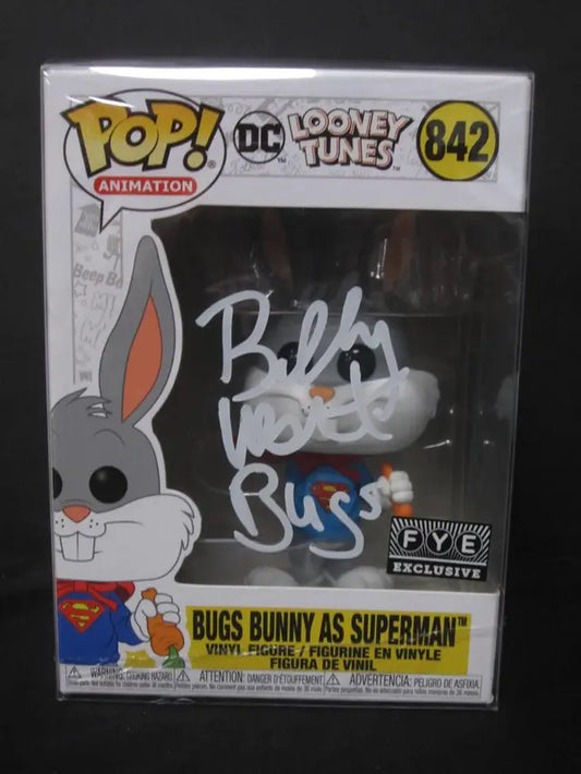 Billy West Signed Bugs Bunny as Superman Funko Pop #842  W/Coa