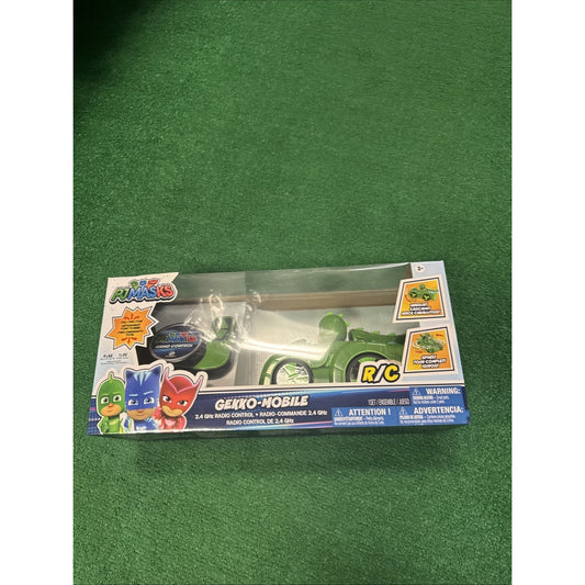 PJ Masks Gekko-Mobile 2.4 GHz radio control remote toy in sealed Hasbro box with character graphics and logos