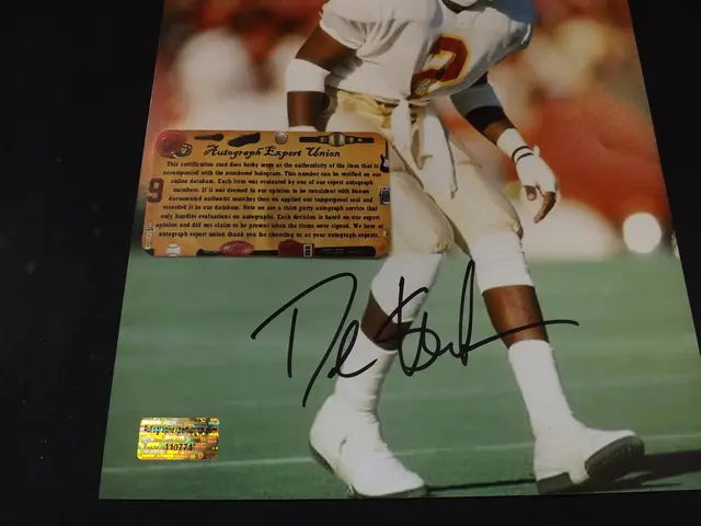 DEION SANDERS SIGNED 8X10 PHOTO SEMINOLES COA