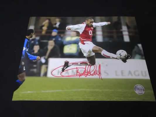 Thierry Henry Signed 8x10 Photo SSC COA